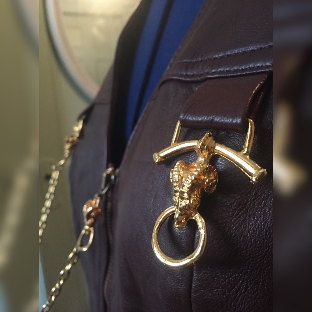 100% Leather vest Rare Alberto Makali Size 4 - Picture 3 of 8